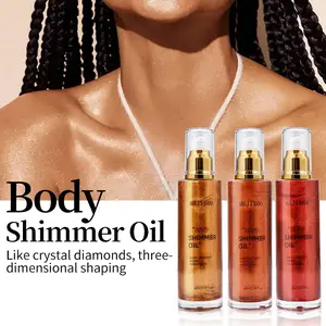 BodyShimmer oil Body luminous oil 85ML facelift liquid beach highlight