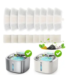 8pcs Replacement Filters for 3.5L Wireless Cat Water Fountain