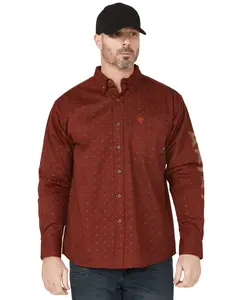 Ariat Men's Men'S Fr Connery Printed Long Sleeve Button-Down Work Shirt - 10062742