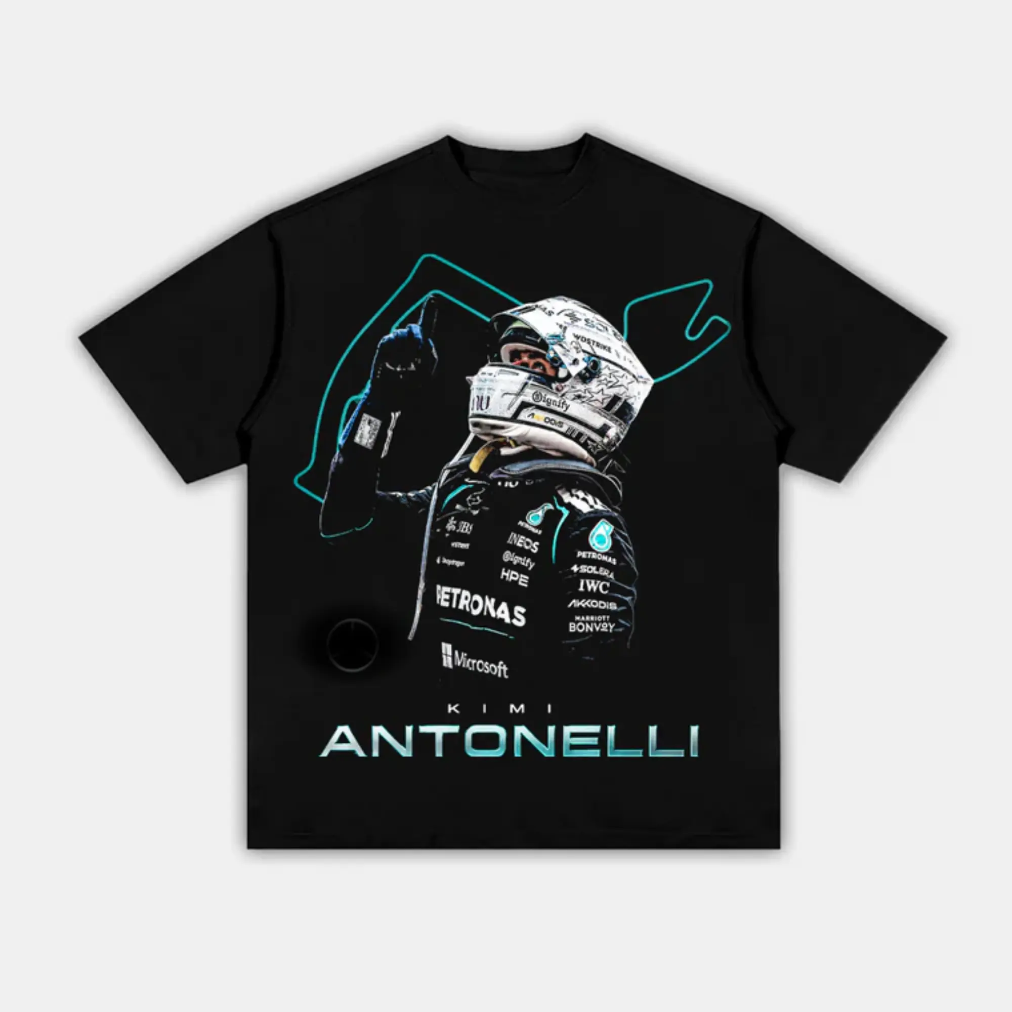 KIMI ANTONELLI MONACO TEE, Unisex Graphic Tee, Premium Cotton Shirt, Trendy Outfit, Y2K Graphic T-Shirt, Vintage Aesthetic Tee, Retro Streetwear Shirt