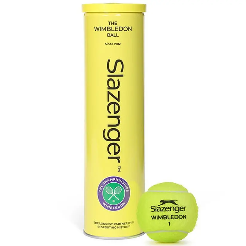 Slazenger Wimbledon Tennis Balls – Can (4 Balls)