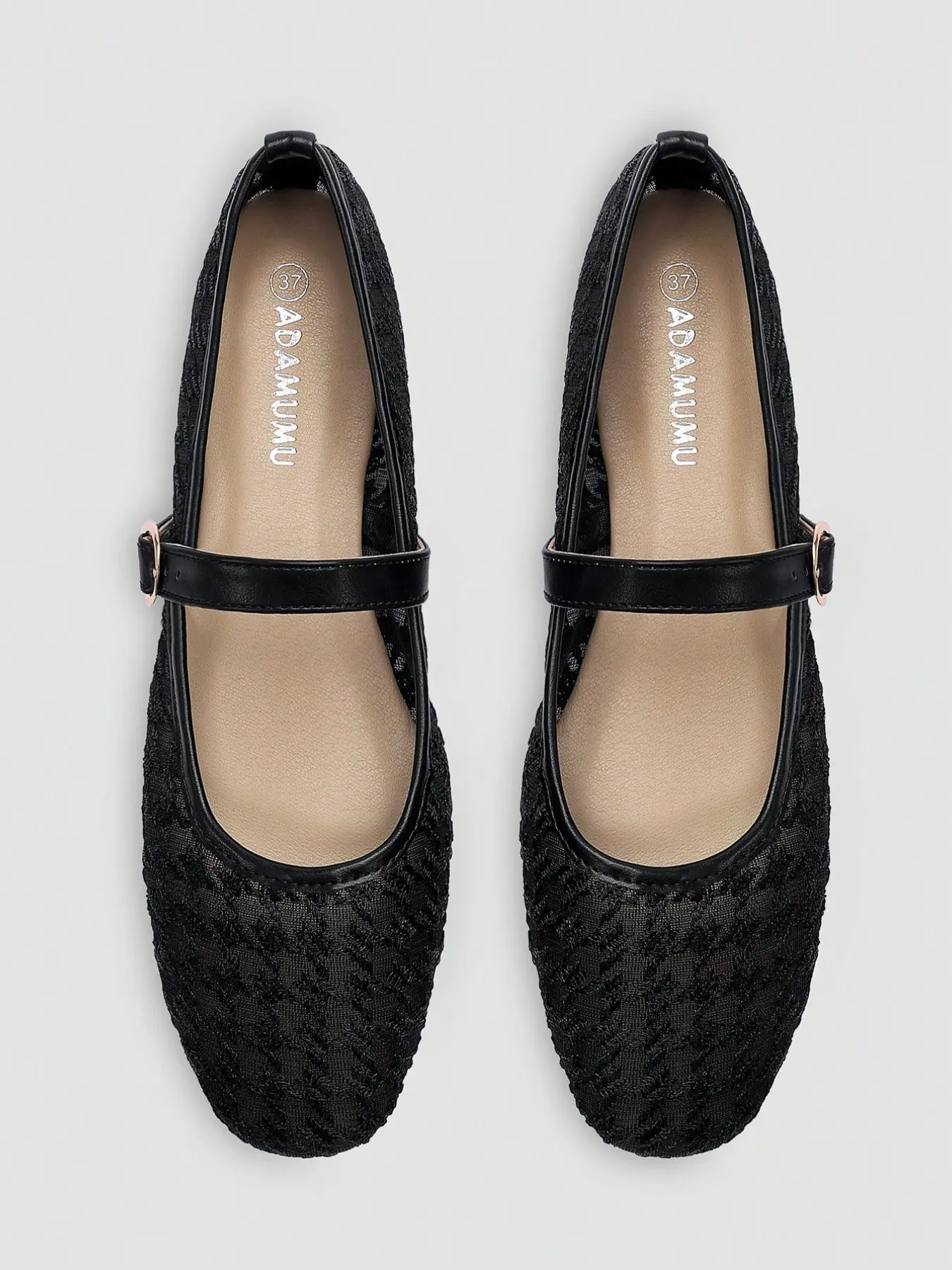 Mesh One-Strap Mary Jane Shoes, Commuter Versatile Flat Single Shoe for Women, Comfortable and Stylish Footwear, Mary Jane Flats