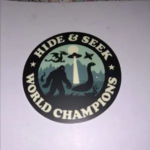 Hide And Seek World Champion Sticker