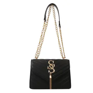 【Local Delivery】Maxoner Chain Strap Bag Purse Women's Fashion Handbag with PU Material & Flap-Style Opening Ideal for Everyday Use