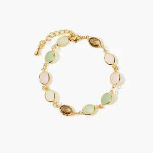 en route Whimsical Romance Stone Bracelet, Colorful Morandi-tone Jewelry, Chic Everyday Piece Perfect for Stacking, Set Styling or Layered Looks
