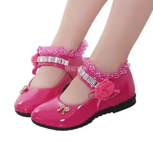 NewPair of  Bow Design, Fashionable Cute Girl Princess Mary Jane Flats for All-Season Daily Wear and Parties