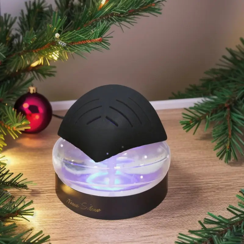 Air Purifier, Essential Oil Aromatherapy Diffuser with 7 LED Color Changing Mood Lights, Pets and Smokers Christmas Edition Fragrance Machine