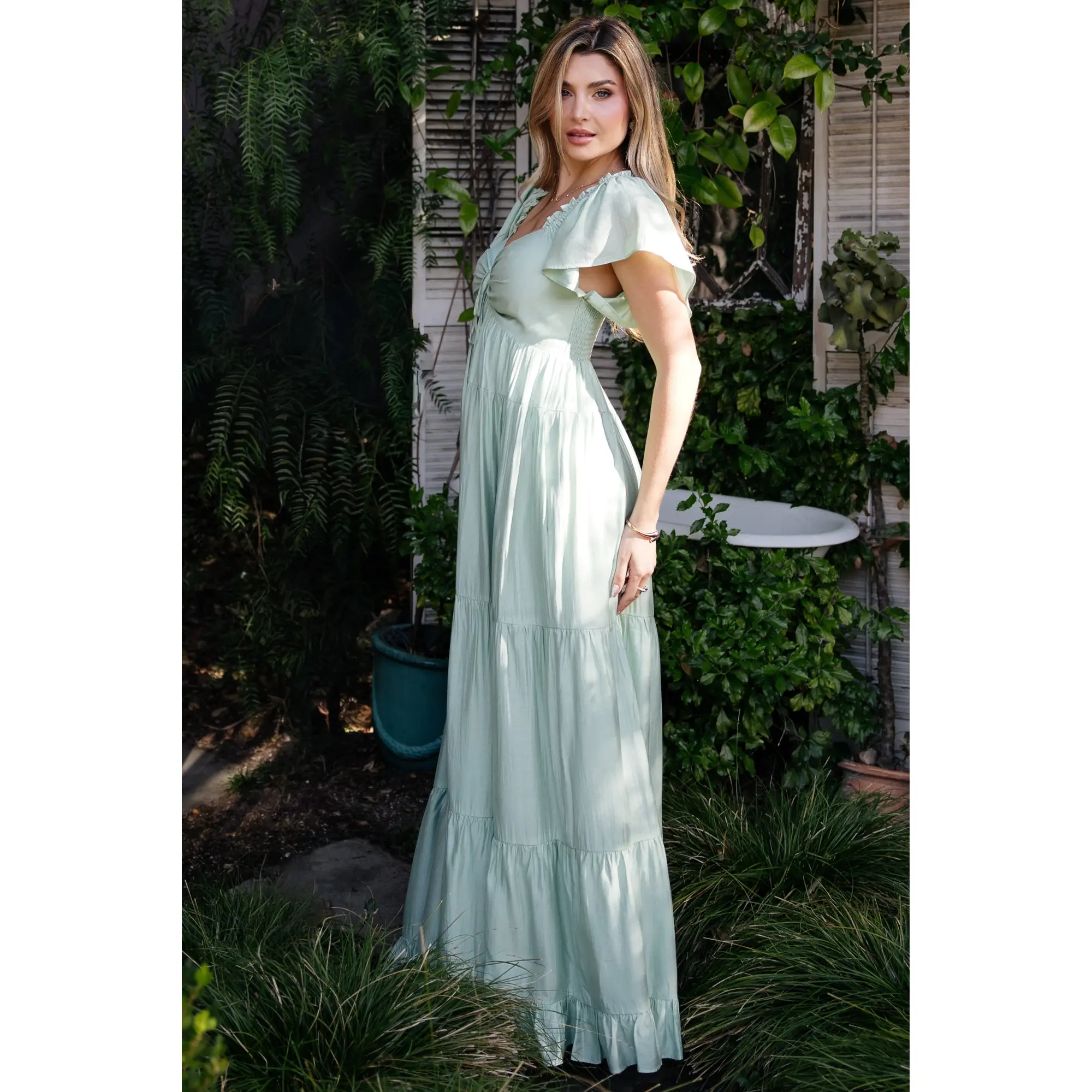 chinese dress ladies Baltic Born Womens Agatha Maxi Dress | Dusty Mauve main image 0
