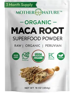 USDA Organic Maca Powder 1lb - Certified Organic, Natural Energy Boost & Hormonal Balance
