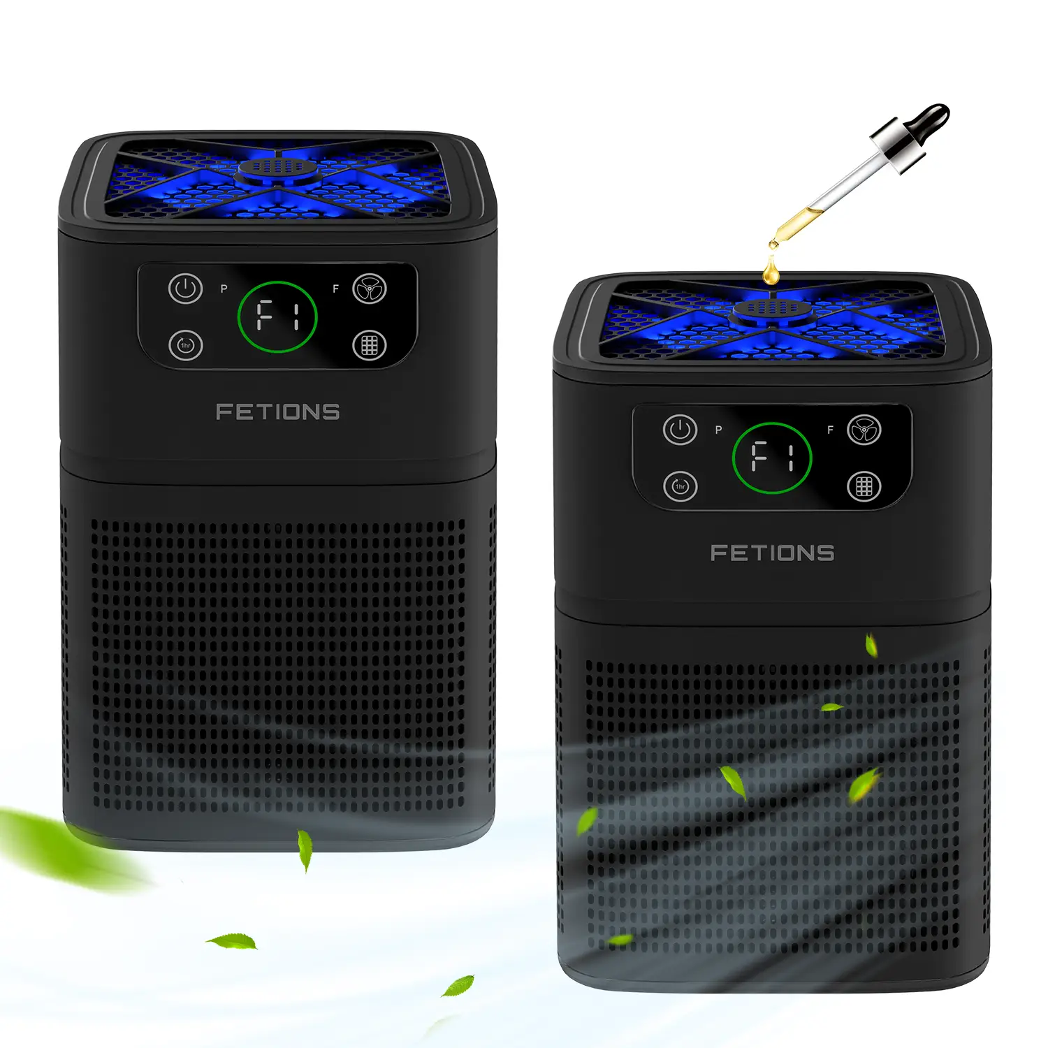 Compact Home Air Purifier with Aromatherapy, 3-in-1 Filtration System, H13 HEPA Filter for Dander Pollen Odor, Office Living Room Bedroom Kitchen, Whi