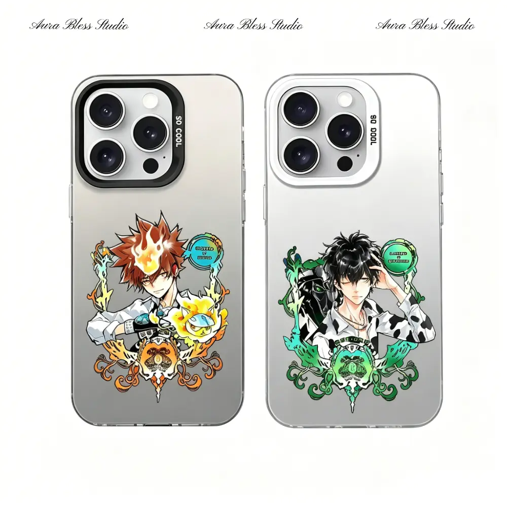 Cool Anime Katekyo Hitman Reborn Phone Cases For iPhone 17 Promax Air 16 15 14 Pro Max Plus 13 12 11 Black White IMD Shockproof Protective Cover Gifts For Birthday Valentine Christmas Thanksgiving Halloween