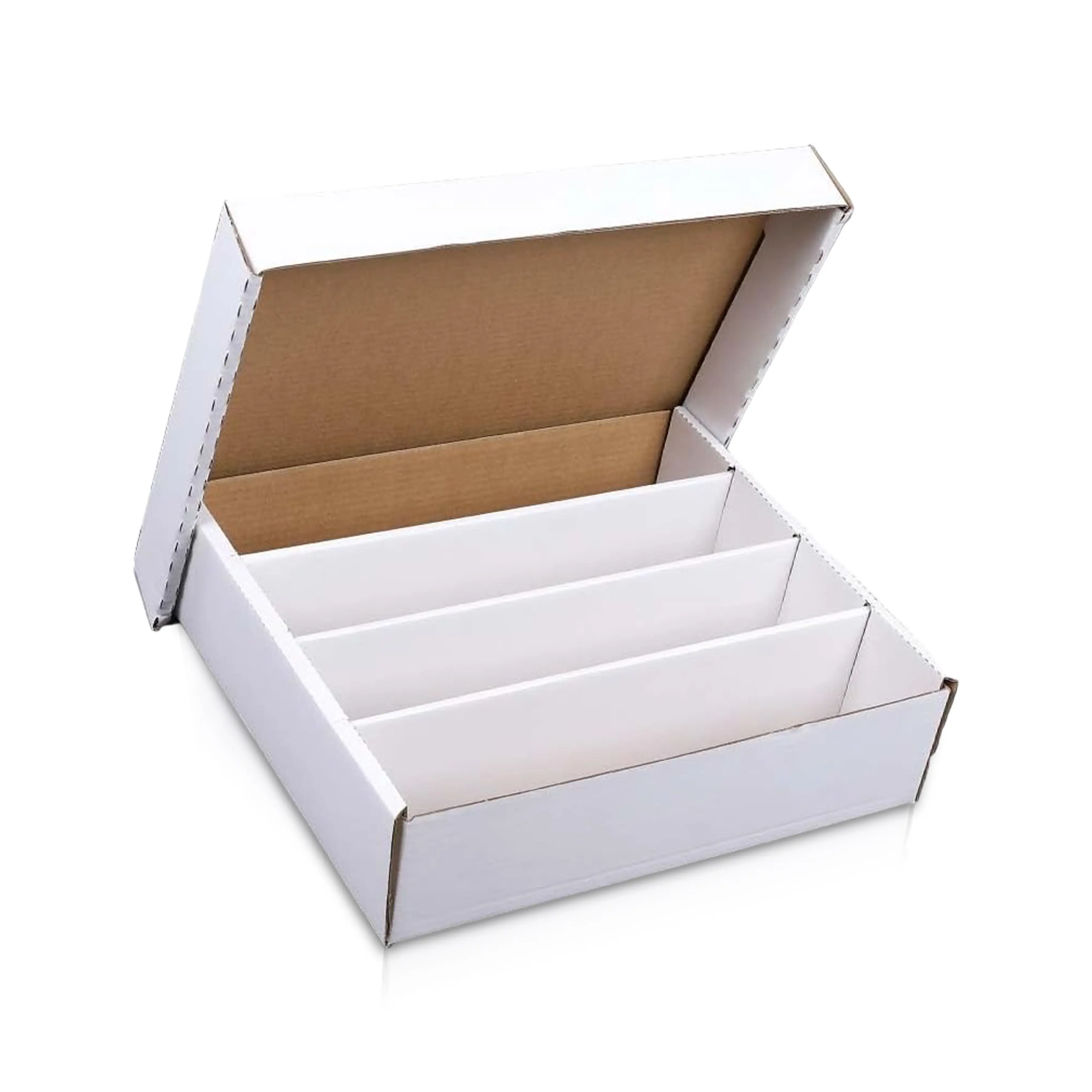 Trading Card Storage Case, 4-Row 3200-Count Cardboard Collectible Trading Card Organizer