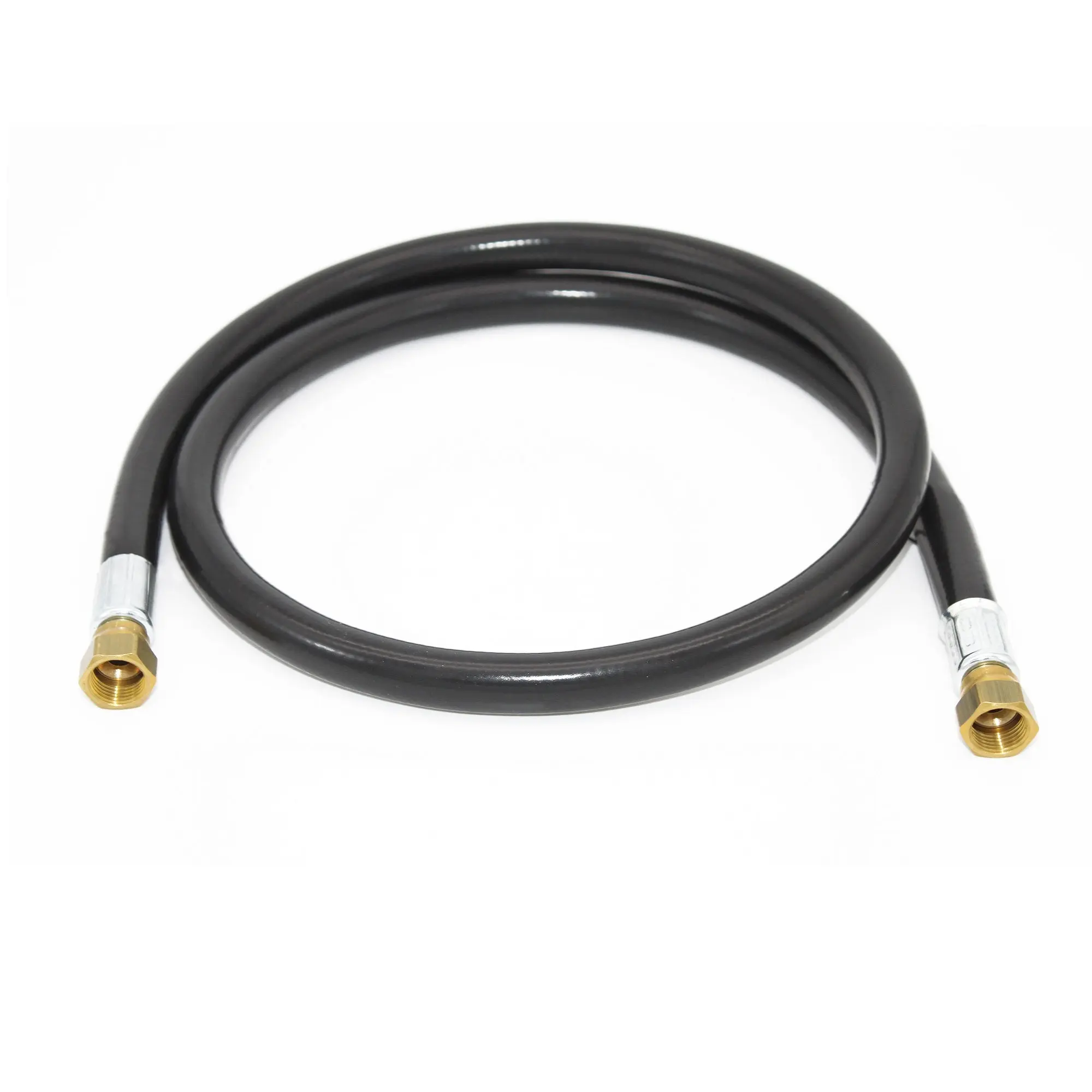 Flame King 48-inch Thermo Rubber RV Slide Out Hose Assembly, 3/8" ID, Female to Female