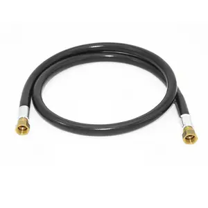 Flame King 48-inch Thermo Rubber RV Slide Out Hose Assembly, 3/8" ID, Female to Female