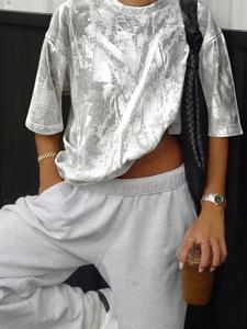 unisex camouflage print t-shirt, short sleeve casual top, full body pattern design, simple minimalist style for daily wear