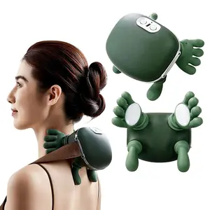 Bionic Hand Neck and Shoulder Massager, Neck Shoulder Relaxer, Electric Cervical Massager, Cordless Shiatsu Neck, Heating Kneading Body Massage, Unisex Lightweight & Adjustable Speed Settings, 3 Modes, Ideal for Neck Pain Relief, Mother's Day