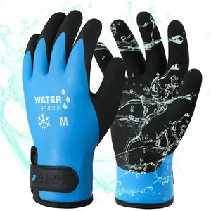 100% waterproof men's and women's winter work gloves, suitable for cold weather foam latex coated insulation gloves