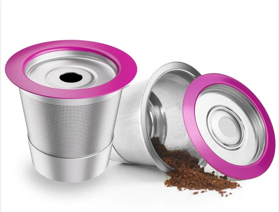 2-Pk Stainless Steel Reusable K Cup Coffee Filters for Keurig 1.0 &amp; 2.0 or Other