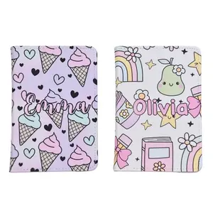 Passport Holder Personalized Cover, Monogram 1st Passport Holder, Baby's First Passport Book, Wedding Travel Accessories, Honeymoon Bridal Gift