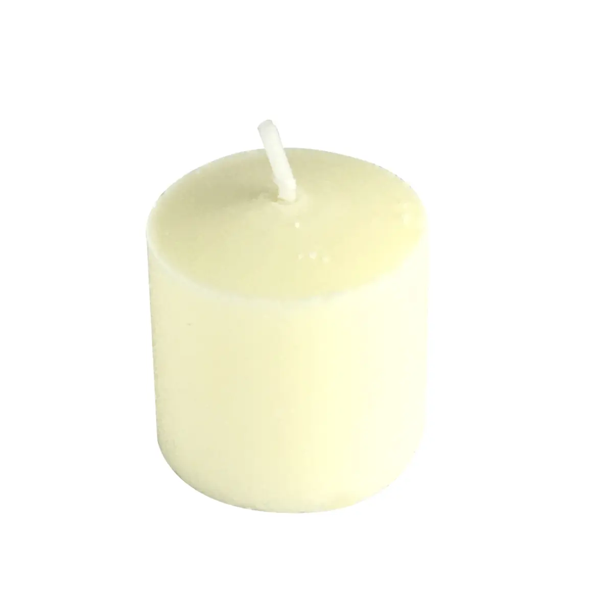 1.5 in x 1.5 in Unscented Solid Pressed Votive Candles - Ivory, Clean Burn Home Decor Candles, Pack of 24