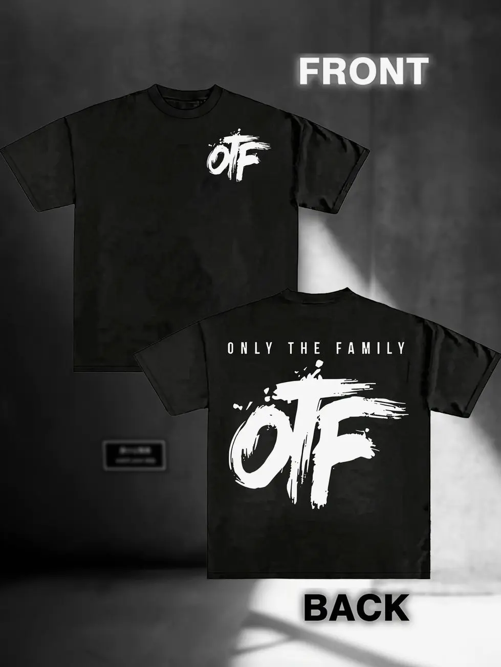 Men'S OTF Pattern T-Shirt - "Family Only" Design, Casual Crew Neck Short Sleeve Tee, Red, Relaxed Fit, Unisex, Perfect for Travel And Leisure 2X4