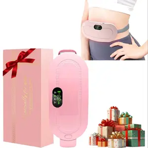 Portable Abdominal Heat Pad, Heated Wrap Motorized Belt Unit with 3 Heat Levels, Adjustable Heating Temperature & 4 Modes, Quick Heating for Back or Abdomen, Ideal Gift for Holidays