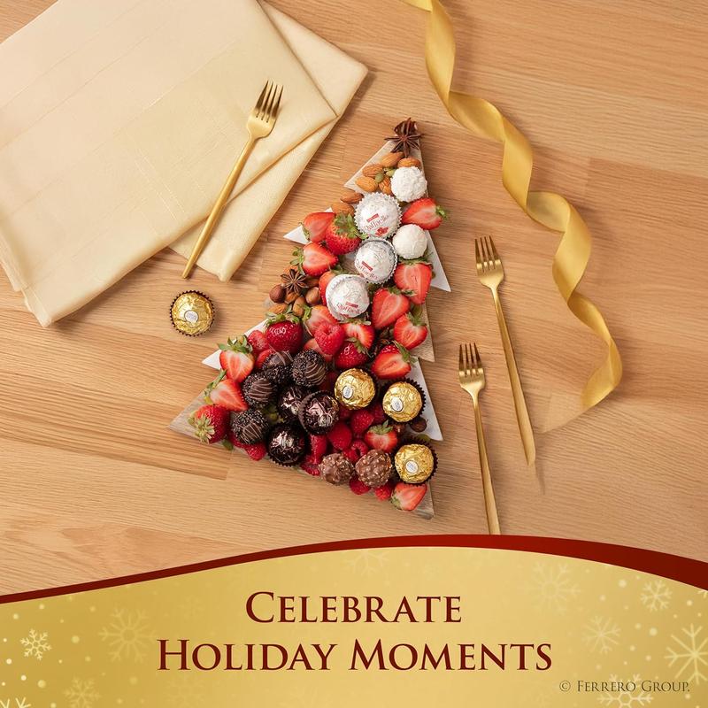 HOT - HOT - Ferrero Rocher Collection, Premium Gift Set, Hazelnut Milk Chocolate, Dark Chocolate and Coconut, 48 Count, 4.6 oz