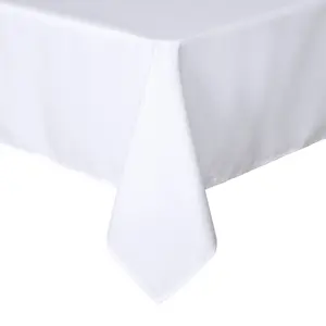Rectangle Tablecloth - 60 x 84 Inch - Stain and Wrinkle Resistant Washable Polyester Table Cloth, Decorative Fabric Table Cover for Dining Table, Buffet Parties and Camping
