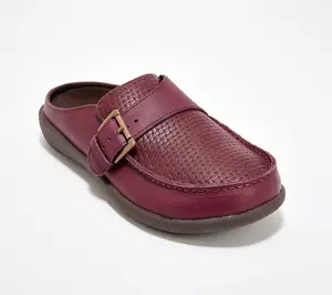 Revitalign Orthotic Leather Buckled Clogs - Siesta Lynx