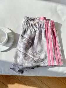 Women's Side Stripe Elastic Waist Casual Summer Shorts, Loose-Fit Lightweight Thin Breathable Fabric, Perfect for Daily Wear & Outdoor Activities