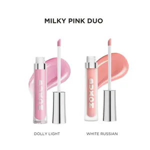 BUXOM Milky Pink Bundle - Full-On Plumping Lip Polish Gloss and Full-On Plumping Lip Cream Gloss