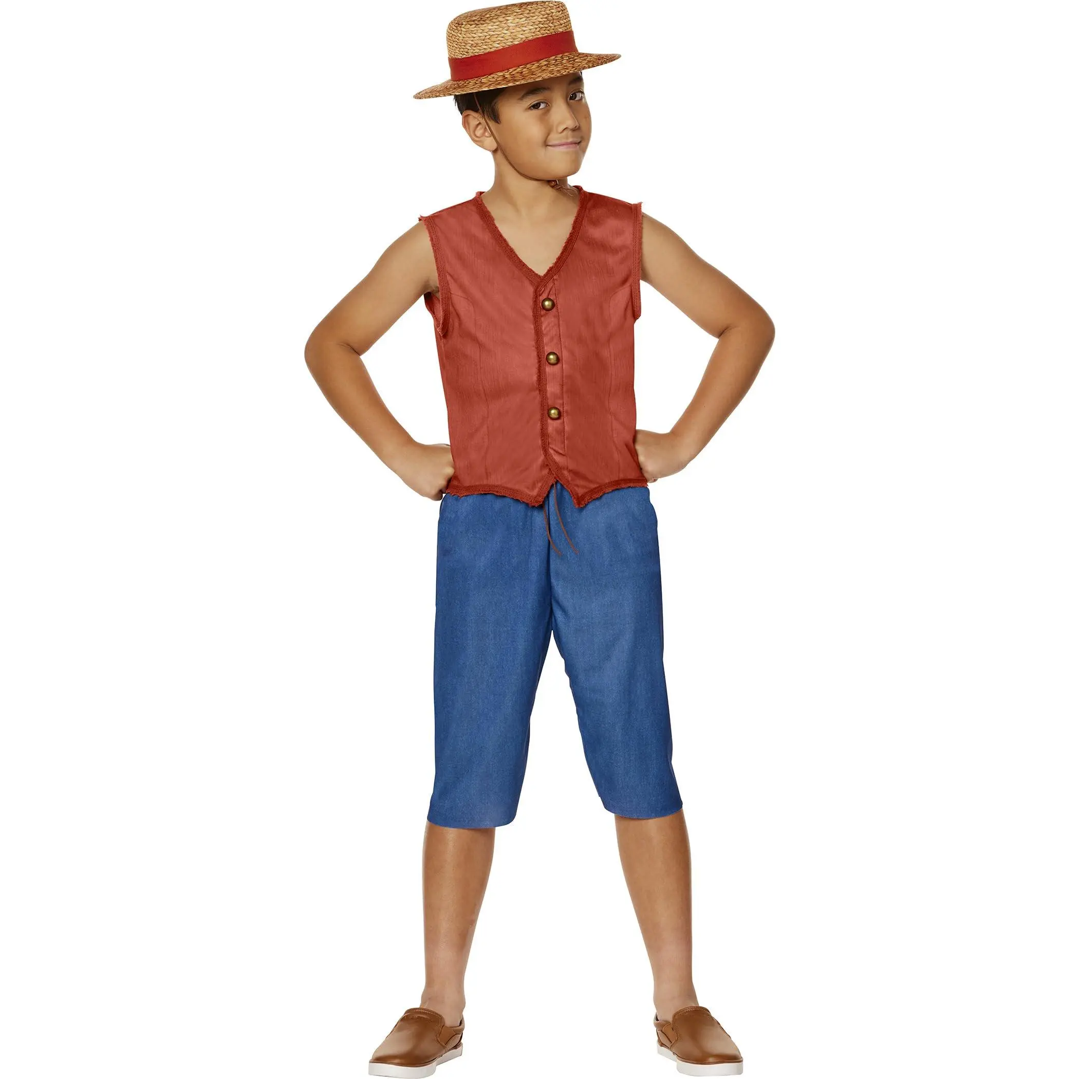 InSpirit Designs One Piece Kids Monkey D. Luffy Costume | Officially licensed | One Piece Live Action | Anime Costumes