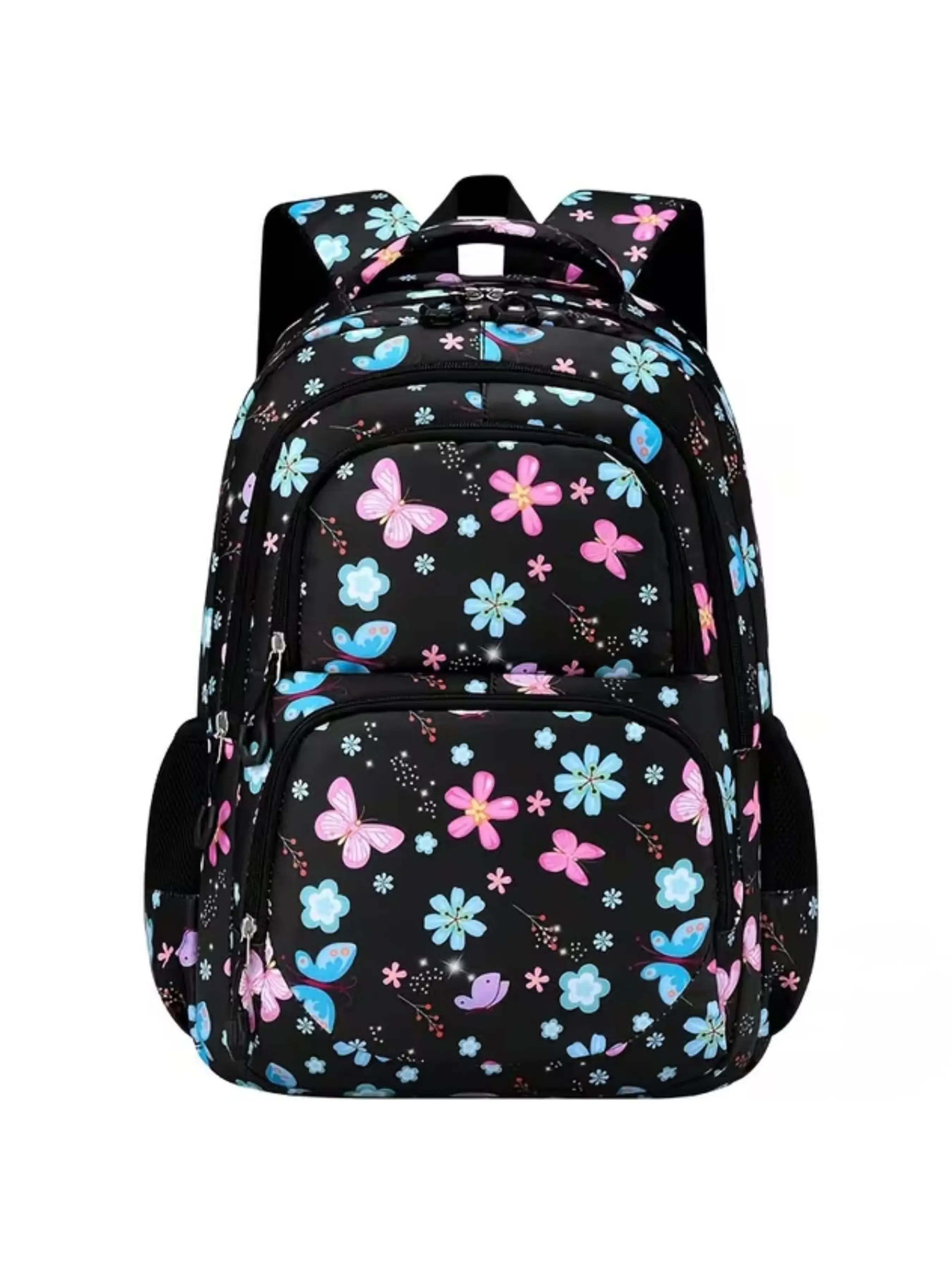 Flower Girl Backpack for School, Teen Girls Bookbag, Laptop Backpack, Casual Printed Backpack, Cute Backpack, Gifts for Women, Stylish and Functional Design, Zipper Backpack