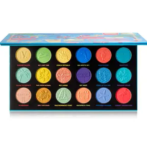 Keys Beachy & Peachy - 18 Vivid Shade Eyeshadow Palette - Smooth + Hydrating Formula