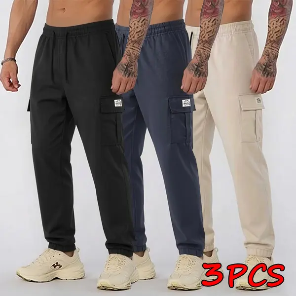 Black + Dark Blue + Khaki