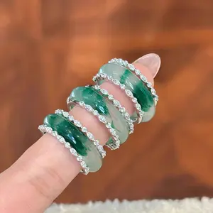 Popular New Chinese Style Ring, Elegant Index Finger Ring, Fashionable and Exquisite, A Two-Way Wear Ring