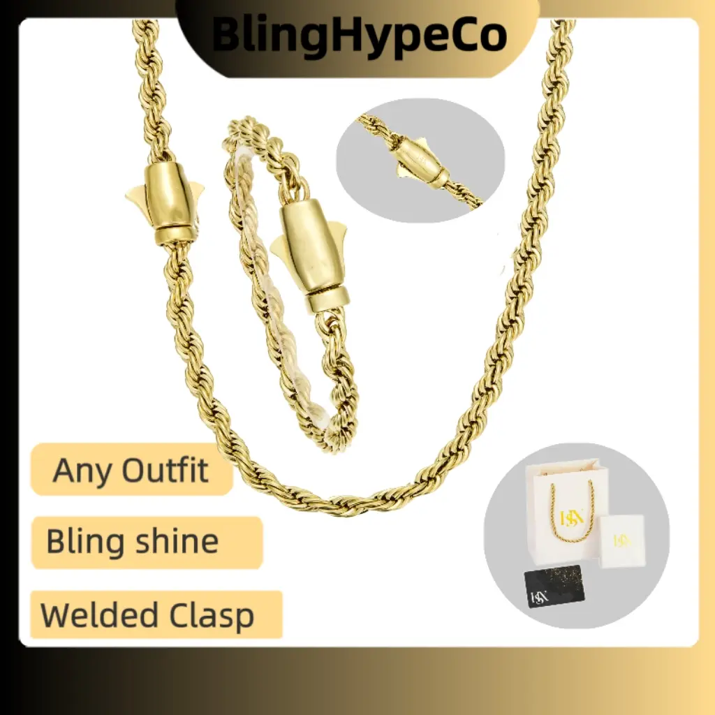 Set, new black cable chain with bullet head, size 4 mm. 6 mm. Available in lengths of 18 inches, 20 inches, and 24 inches; multiple sizes allow different groups to choose. Comes with a gift box—an ideal choice for gifting.