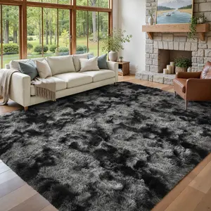 【TiktokShopDealsForYou】Raybee Furniture Fluffy Rug For Living Room, Large Shaggy Tie-Dye Area Rugs,Non-slip Carpet for Bedroom,Soft Playroom Mat,Cool Rugs Home Decor New Year New Aura
