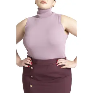 ELOQUII Women's Plus Size Turtleneck Layering Sweater