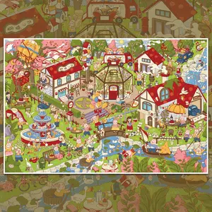 Cartoon Butterfly Forest Town Scene Stickers, Aesthetic Stackable Scenery Stickers for DIY Journal & Scrapbook, DIY Miniature Scenes Sticker, Fun DIY Mini City Diorama Decor for Craft Enthusiasts