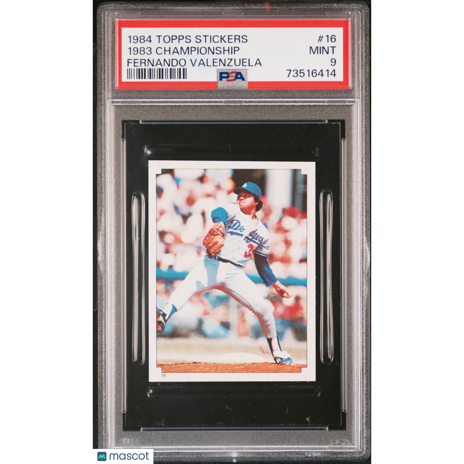 1983 Championship PSA 1984 Topps Stickers Baseball #16 9 73516414