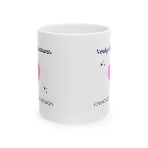 Crafty NHC Logo Ceramic Mug - Custom Gift for Crafters, Tea Lovers, Home Office Decor, Birthday Present, Unique Kitchenware