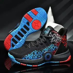 UYCEKK High-Top Basketball Shoes for Men and Junior High School Students| Non-Slip, Upper, Rubber Sole, Fabric Lining, Lace Closure, Cartoon Pattern, Perfect for Casual, Running & Outdoor Activities, All-Season Fit