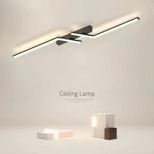 Modern LED Ceiling Light Fixture with Remote Control Dimmable, Wall Mount Indoor Lighting for Office Living Room Bedroom Balcony Apartment, Dimmable Ceiling Lights