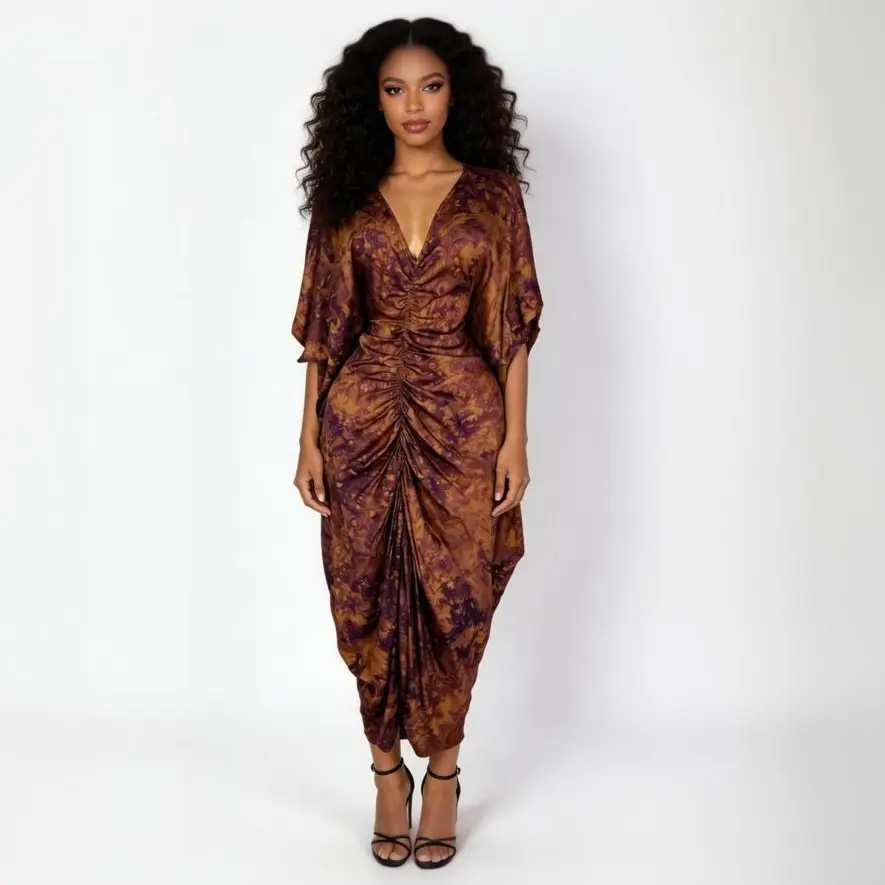 Women's Tie-Dye Kaftan Dress One Size Fits Most Flowy Modest Maxi Dress with Hidden Adjustable Waist Ties - TikTok Shop Women's Tie-Dye Kaftan Dress One Size Fits Most Flowy Modest Maxi Dress with Hidden Adjustable Waist Ties - TikTok Shop
