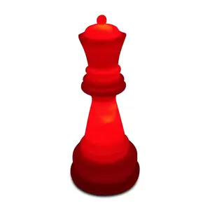 MegaChess 22 Inch Perfect Queen Light-Up Giant Chess Piece - Multi-Color LED Lights 8 Colors