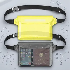 Waterproof Phone Bag, Large Capacity Portable Storage Bag with Adjustable Strap, Floating Swimming Bag for Beach Rafting Kayaking, Swimming Accessories