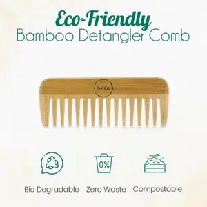 Eco Bamboo Comb - Natural and Sustainable Hairbrush