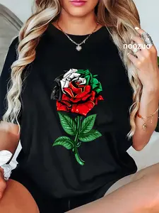 100% Cotton Palestine Flag Pelestinian T-Shirt Casual Graphic Printed Tee