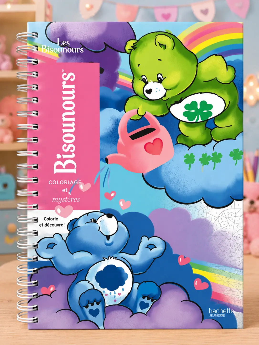 Cute Care Bears Style Kids Coloring Book: Fun Activity Book with Mystery Color & Discover Pages